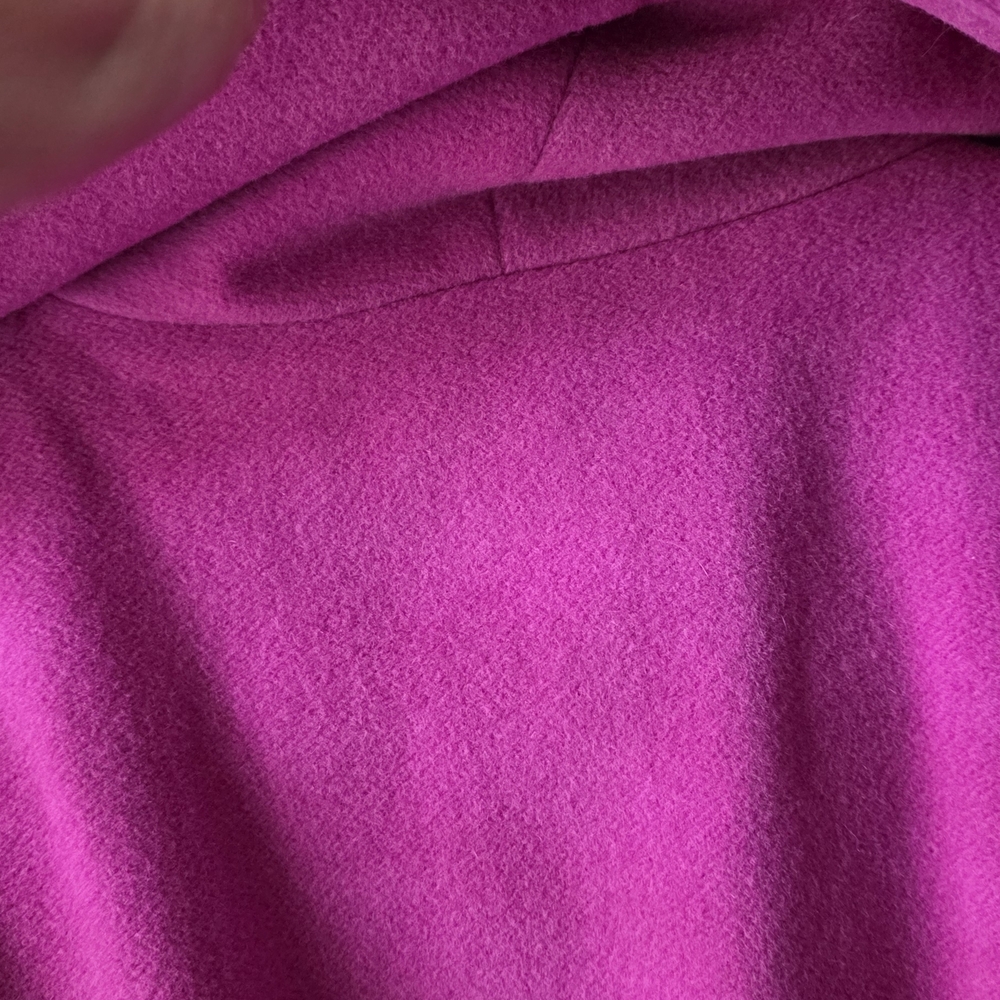 Coach Angora Wool Fuschia Coat Size L - Picture 12 of 13